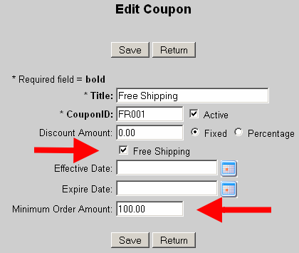 Edit EZ-Coupons Shipping