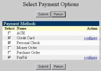 Payment Options with EZ-Net Tools