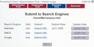 Submit to Search Engines